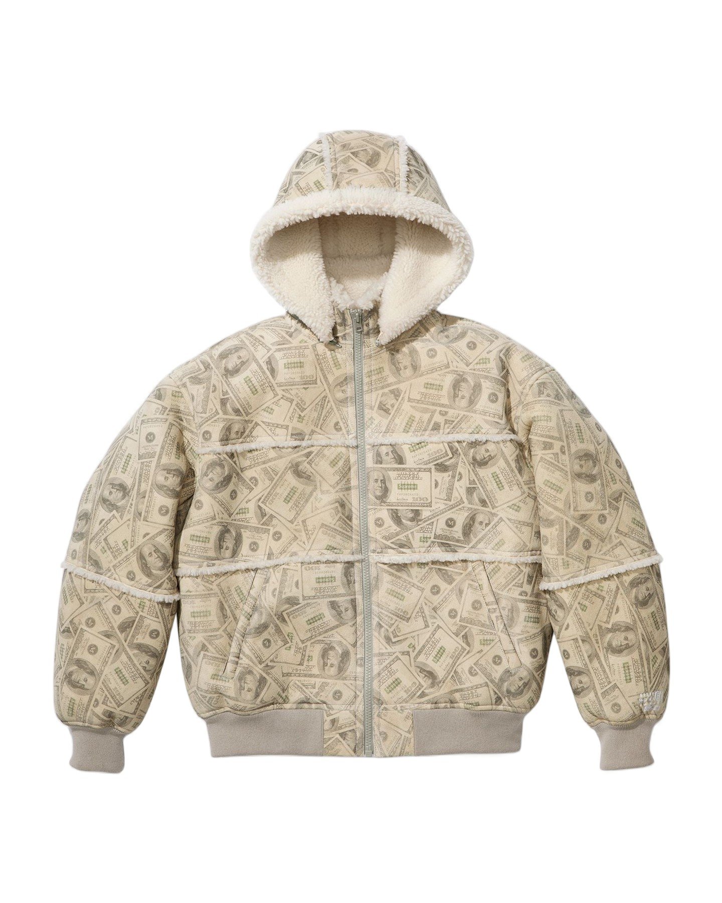 Supreme®/MM6 Maison Margiela Hooded Shearling Bomber Jacket view 2
